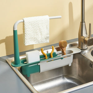 Telescopic Sink Storage Rack Kitchen Gadgets Accessories Tool %