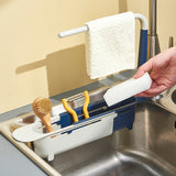 Telescopic Sink Storage Rack Kitchen Gadgets Accessories Tool %