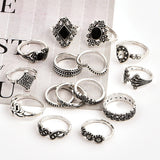 Women Wedding Anniversary Gift Silver Ring Set